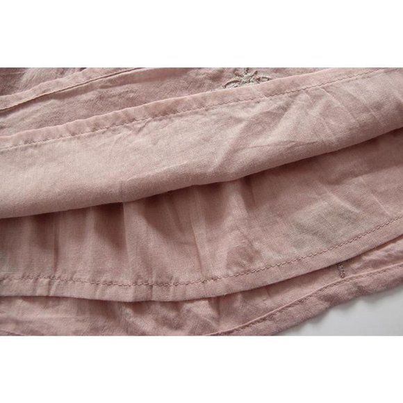 Blush Embroidered Floral Apron dress - Picture 6 of 7